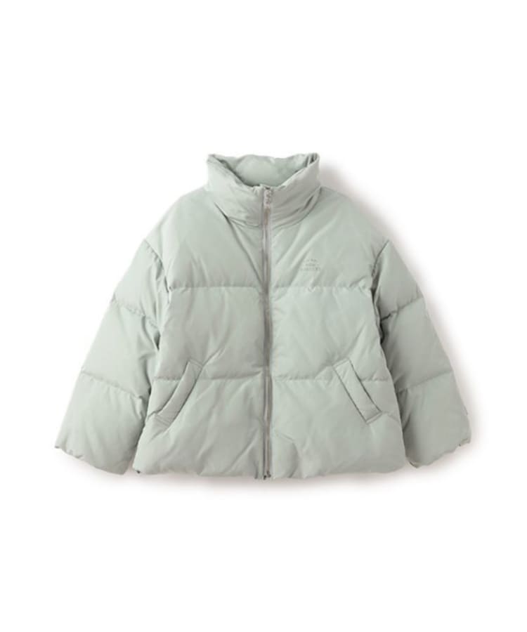 ポンポネットジュニア(pom ponette junior)の【はっ水・家庭洗濯可】スタンドカラーブルゾン ライトグリーン(120)