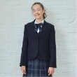 ポンポネットジュニア(pom ponette junior)の*サキソニー2つ釦ジャケット ネイビー(094)