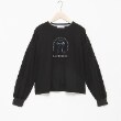 ポンポネットジュニア(pom ponette junior)のリボンモチーフTシャツ ブラック(219)