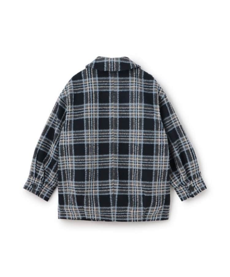 ポンポネットジュニア(pom ponette junior)のチェックコクーンコート1