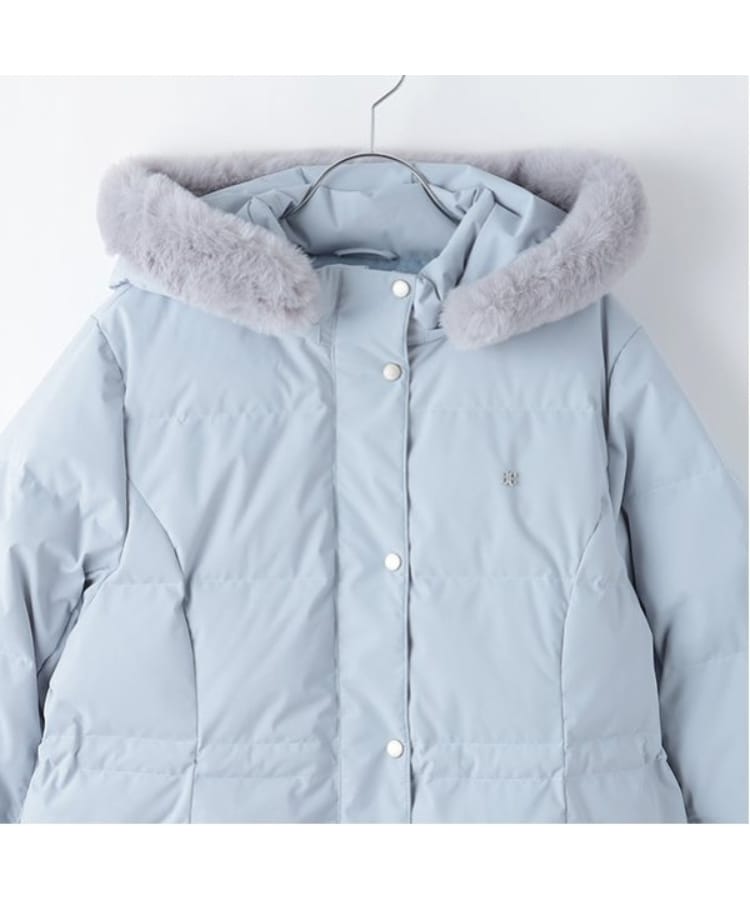 ポンポネットジュニア(pom ponette junior)の【はっ水・家庭洗濯可】Aラインダウンコート2