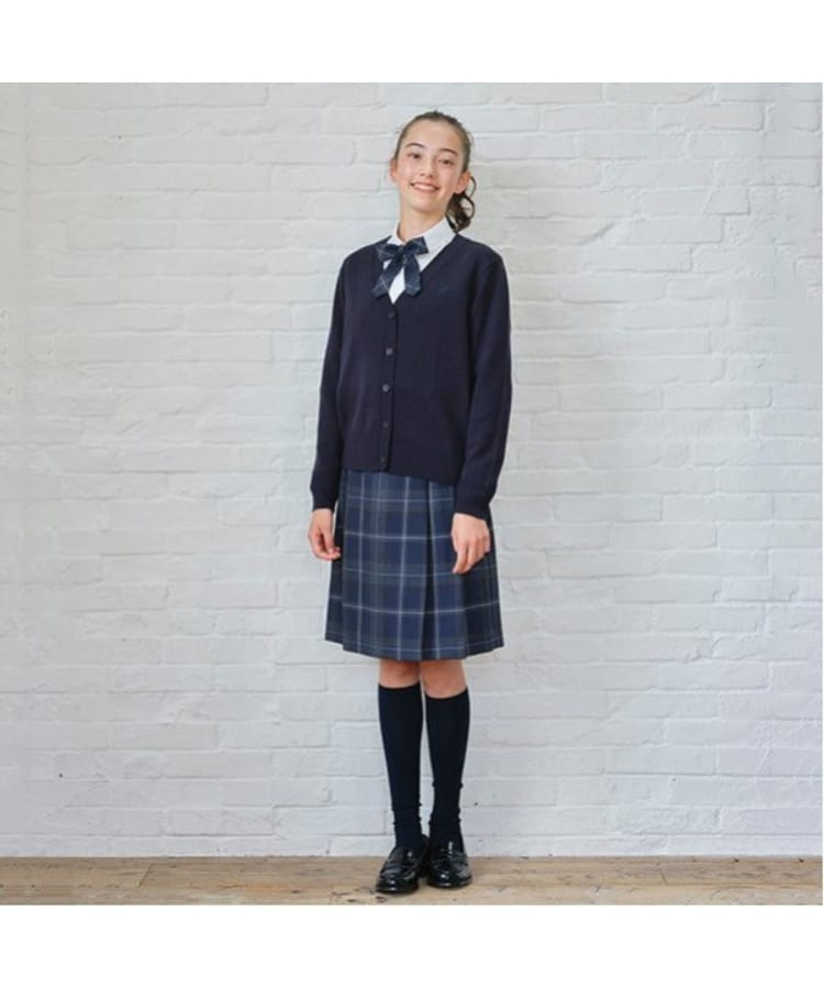 ポンポネットジュニア(pom ponette junior)の*サイドプリーツウールチェックスカート14