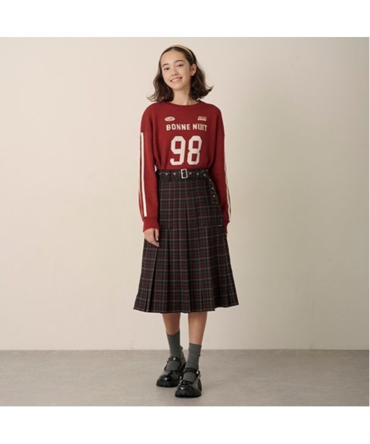ポンポネットジュニア(pom ponette junior)のナンバリングジャガードニット14