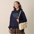 ポンポネットジュニア(pom ponette junior)の【GOOD PRICE】クシュっと袖レタリング裏毛パーカ21