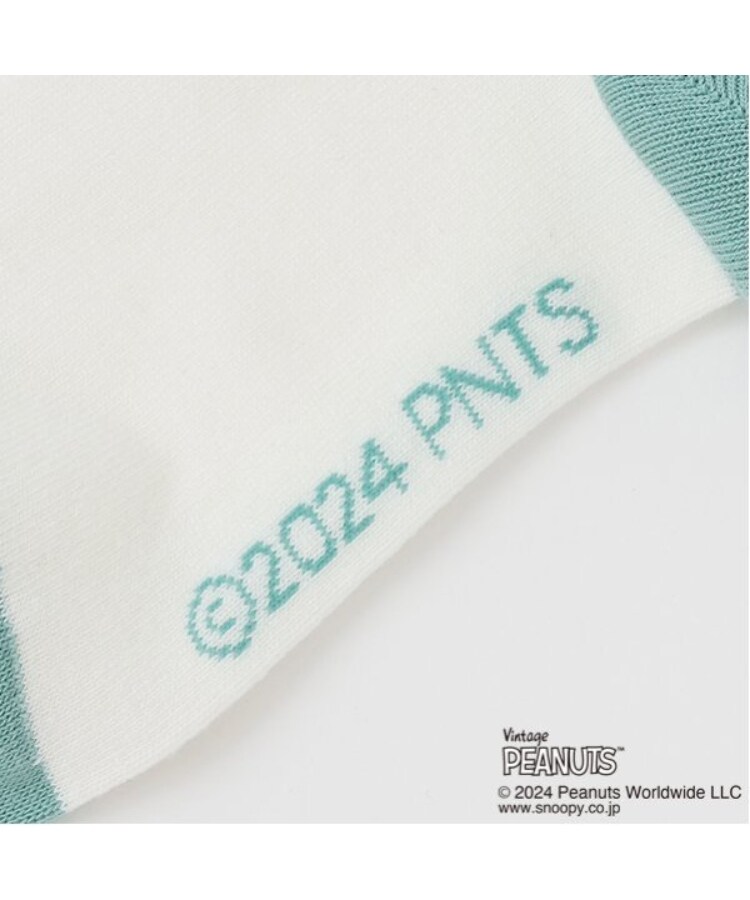 ポンポネットジュニア(pom ponette junior)の【PEANUTS】ライン入りクルーソックス2