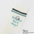 ポンポネットジュニア(pom ponette junior)の【PEANUTS】ライン入りクルーソックス1