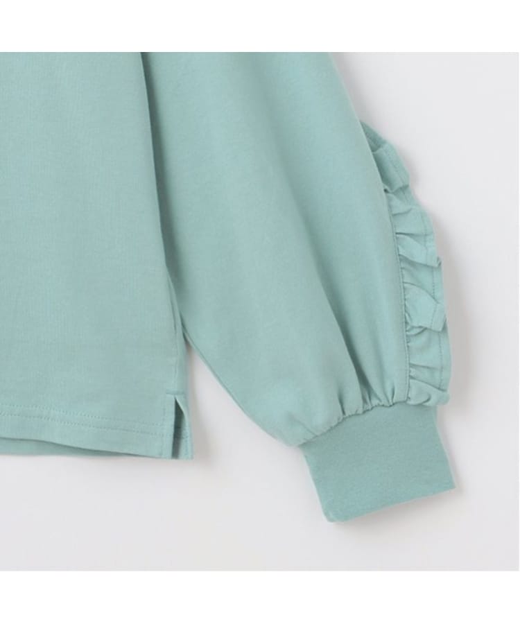ポンポネットジュニア(pom ponette junior)のフリルネックレスロンTEE4