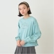 ポンポネットジュニア(pom ponette junior)のフリルネックレスロンTEE グリーン(025)