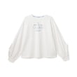 ポンポネットジュニア(pom ponette junior)のフリルネックレスロンTEE オフホワイト(003)