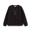 ポンポネットジュニア(pom ponette junior)のネックレスロゴトップス ブラック(219)