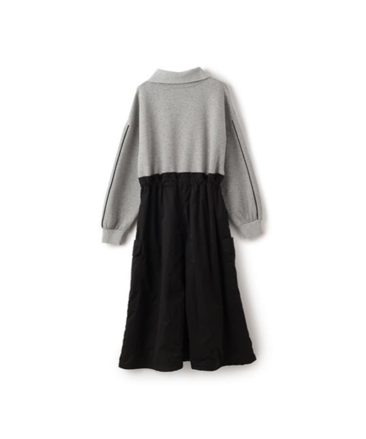 ポンポネットジュニア(pom ponette junior)の【あったか】ハーフジップカーゴワンピース1