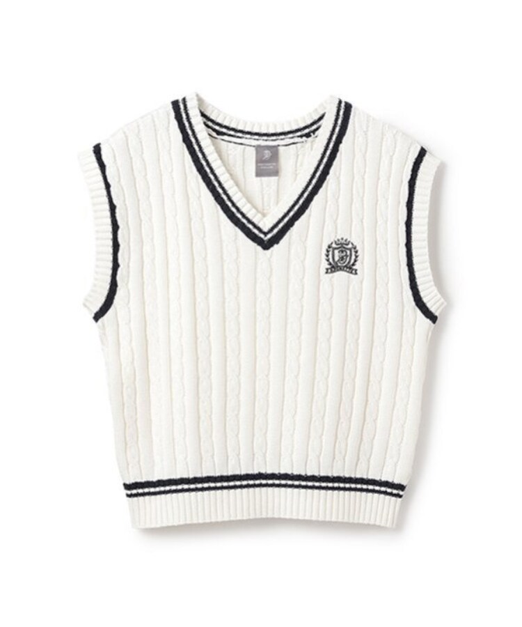 ポンポネットジュニア(pom ponette junior)の*ラインニットベスト14