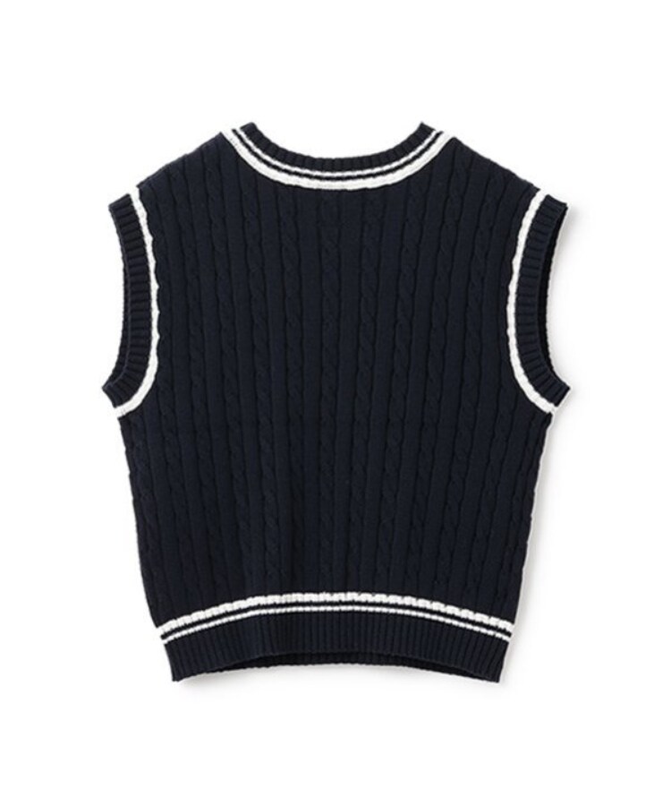 ポンポネットジュニア(pom ponette junior)の*ラインニットベスト16