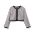 ポンポネットジュニア(pom ponette junior)の*ノーカラーボレロジャケット ライトグレー(111)
