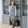 ポンポネットジュニア(pom ponette junior)の*ベスト×プリーツスカパンセットアップ グレー(012)