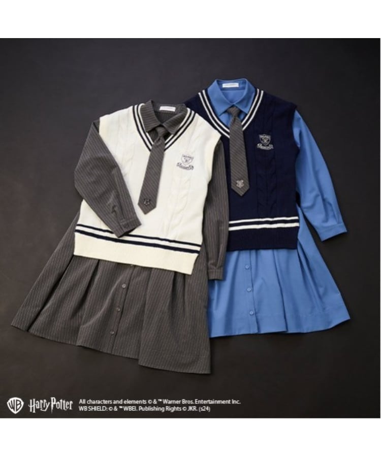 ポンポネットジュニア(pom ponette junior)の【Harry Potter】ネクタイ付シャツワンピベスト15