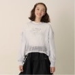 ポンポネットジュニア(pom ponette junior)のメッシュ編みニット＋ロンTセット ブルー(091)