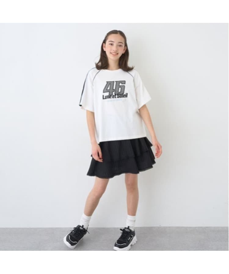 ポンポネットジュニア(pom ponette junior)のティアードフリルスカパン19