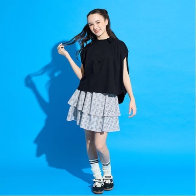 ポンポネットジュニア(pom ponette junior)のティアードフリルスカパン その他
