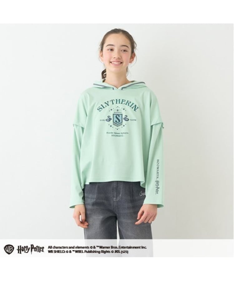 ポンポネットジュニア(pom ponette junior)の【Harry Potter】2WAYパーカ ライトグリーン(120)