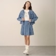 ポンポネットジュニア(pom ponette junior)のノーカラーデニムジャケット5