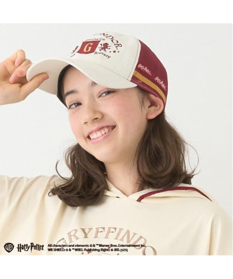 ポンポネットジュニア(pom ponette junior)の【Harry Potter】メッシュCAP オフホワイト(003)