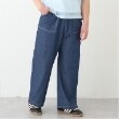 ポンポネットジュニア(pom ponette junior)の【＋SIZE】【GOOD PRICE】ワイドパンツ ネイビー(094)