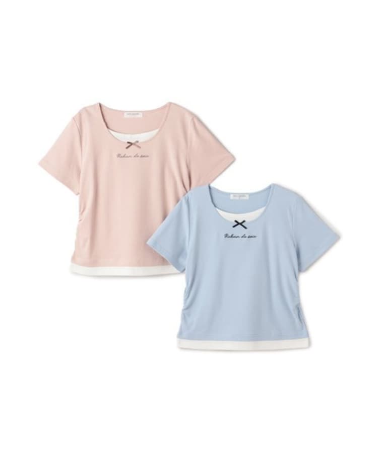 ポンポネットジュニア(pom ponette junior)の【ニコ☆プチ掲載】フェイクレイヤードTシャツ8