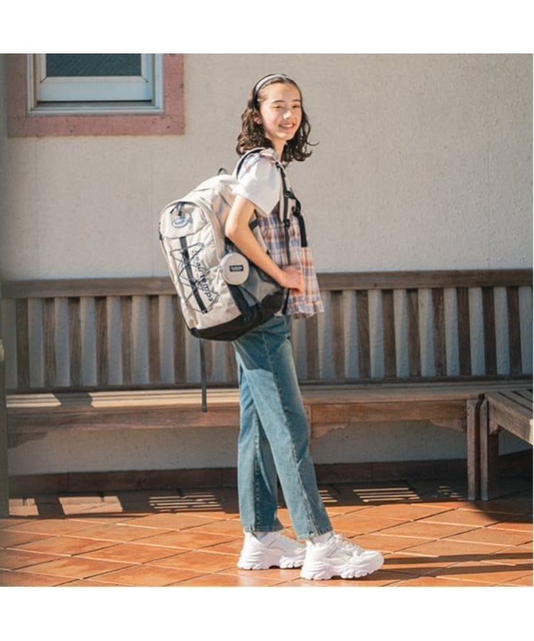 ポンポネットジュニア(pom ponette junior)の【のびのび】カットデニムフレアパンツ2