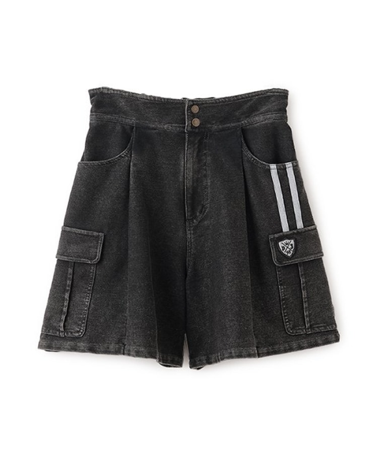 ポンポネットジュニア(pom ponette junior)の【のびのび】カットデニムカーゴショートパンツ13