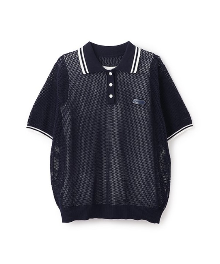 ポンポネットジュニア(pom ponette junior)のメッシュ半袖ポロニット7