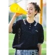 ポンポネットジュニア(pom ponette junior)のメッシュ半袖ポロニット5