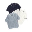 ポンポネットジュニア(pom ponette junior)のメッシュ半袖ポロニット18