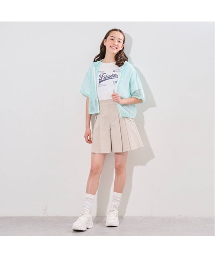 ポンポネットジュニア(pom ponette junior)のメッシュ半袖ロゴパーカTシャツセット16