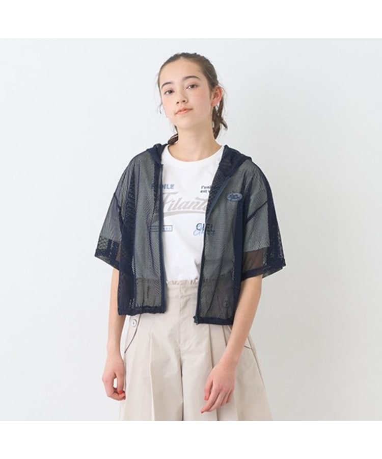 メッシュ半袖ロゴパーカTシャツセット(Tシャツ) | pom メッシュ半袖ロゴパーカTシャツセット(Tシャツ) | pom