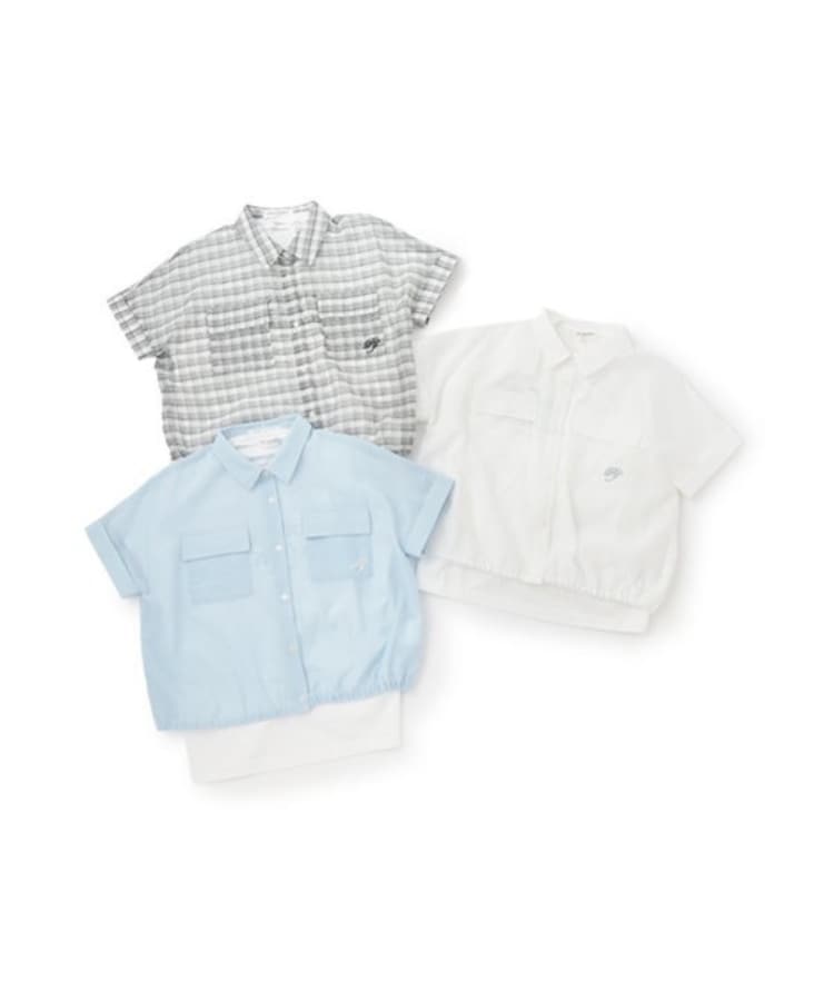 ポンポネットジュニア(pom ponette junior)の【ニコ☆プチ掲載】シアーシャツ＋ロゴTシャツセット5