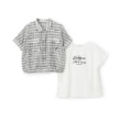 ポンポネットジュニア(pom ponette junior)の【ニコ☆プチ掲載】シアーシャツ＋ロゴTシャツセット10