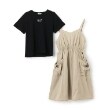 ポンポネットジュニア(pom ponette junior)のギャザーキャミワンピース+Tシャツセット7