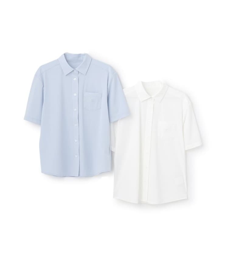 ポンポネットジュニア(pom ponette junior)の*【UVカット】角衿カットシャツ7