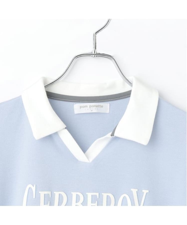 ポンポネットジュニア(pom ponette junior)のスキッパーロゴTシャツ2