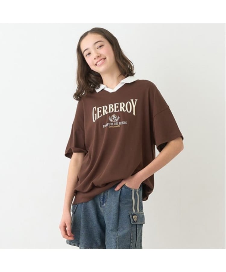ポンポネットジュニア(pom ponette junior)のスキッパーロゴTシャツ10