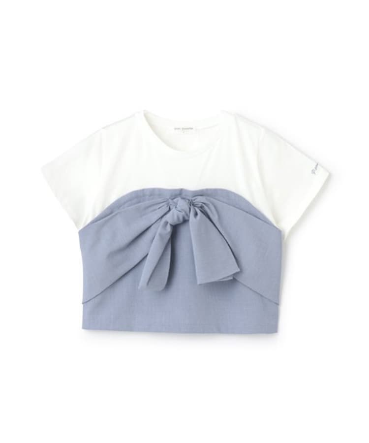 ポンポネットジュニア(pom ponette junior)の【ニコ☆プチ掲載】リボンビスチェTシャツ9