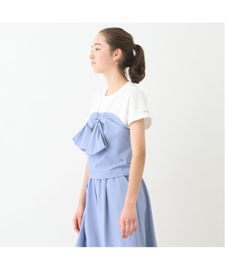 ポンポネットジュニア(pom ponette junior)の【ニコ☆プチ掲載】リボンビスチェTシャツ17