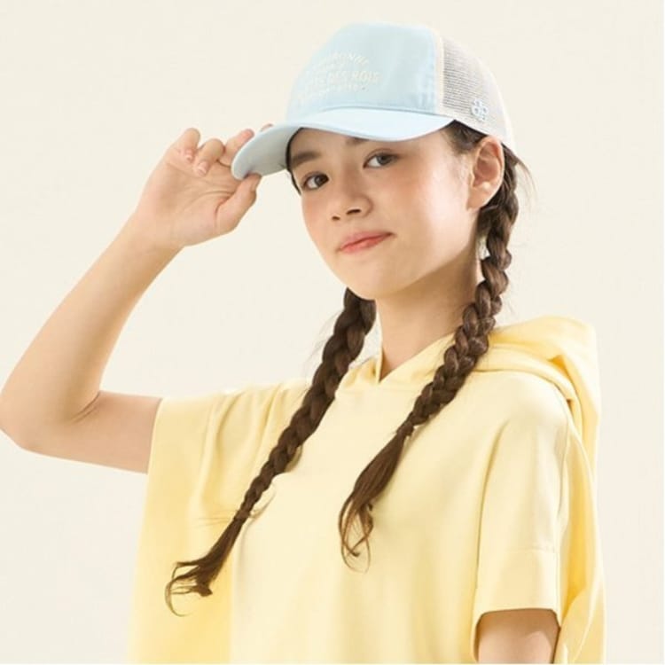 ポンポネットジュニア(pom ponette junior)のロゴ刺しゅうメッシュCAP キャップ