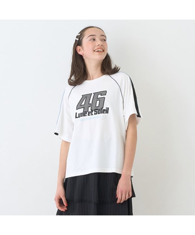 ポンポネットジュニア(pom ponette junior)のナンバリングロゴTシャツ2