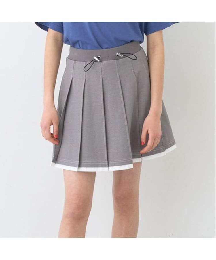 カットデニムプリーツスカパン(その他) | pom ponette junior カットデニムプリーツスカパン(その他) | pom ponette junior