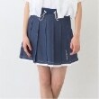 ポンポネットジュニア(pom ponette junior)の【Cuugal掲載】カットデニムプリーツスカパン22