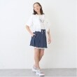 ポンポネットジュニア(pom ponette junior)の【Cuugal掲載】カットデニムプリーツスカパン24