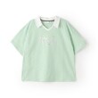 ポンポネットジュニア(pom ponette junior)の【防汚加工】スキッパー衿ロゴTシャツ10