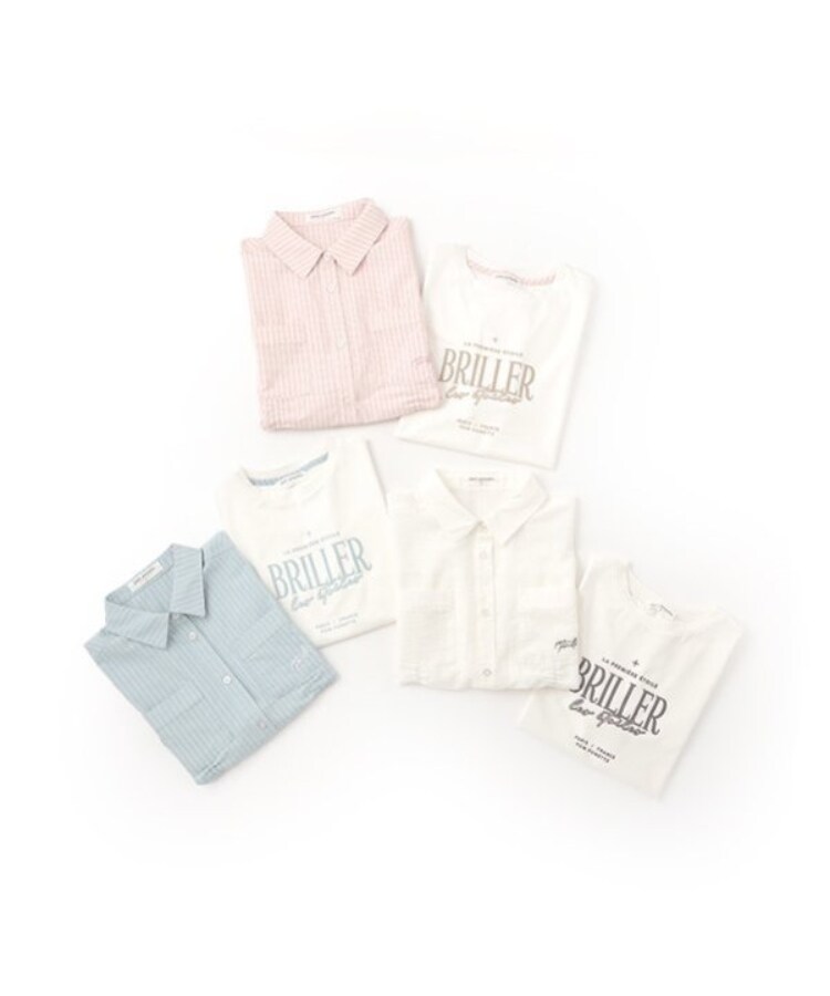 ポンポネットジュニア(pom ponette junior)の【ニコ☆プチ掲載】ドロスト半袖シャツ＋Tシャツセット11
